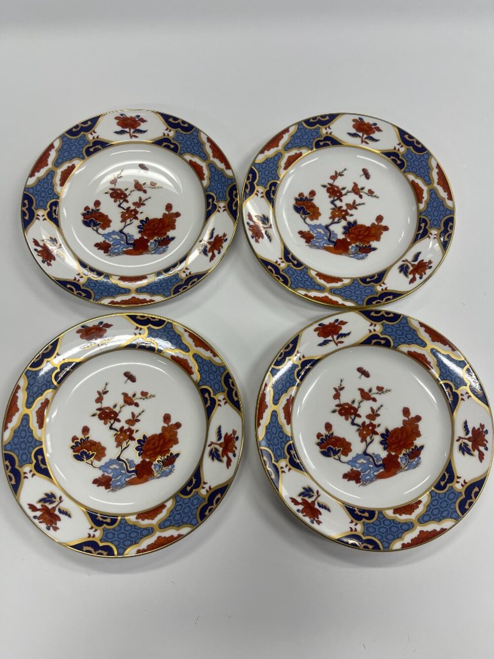 Spode Shima Fine Bone China 6.5" Plates Set of 4